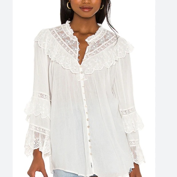 SOLD// Spell and the Gypsy Ella Lace Blouse - Picture 5 of 12